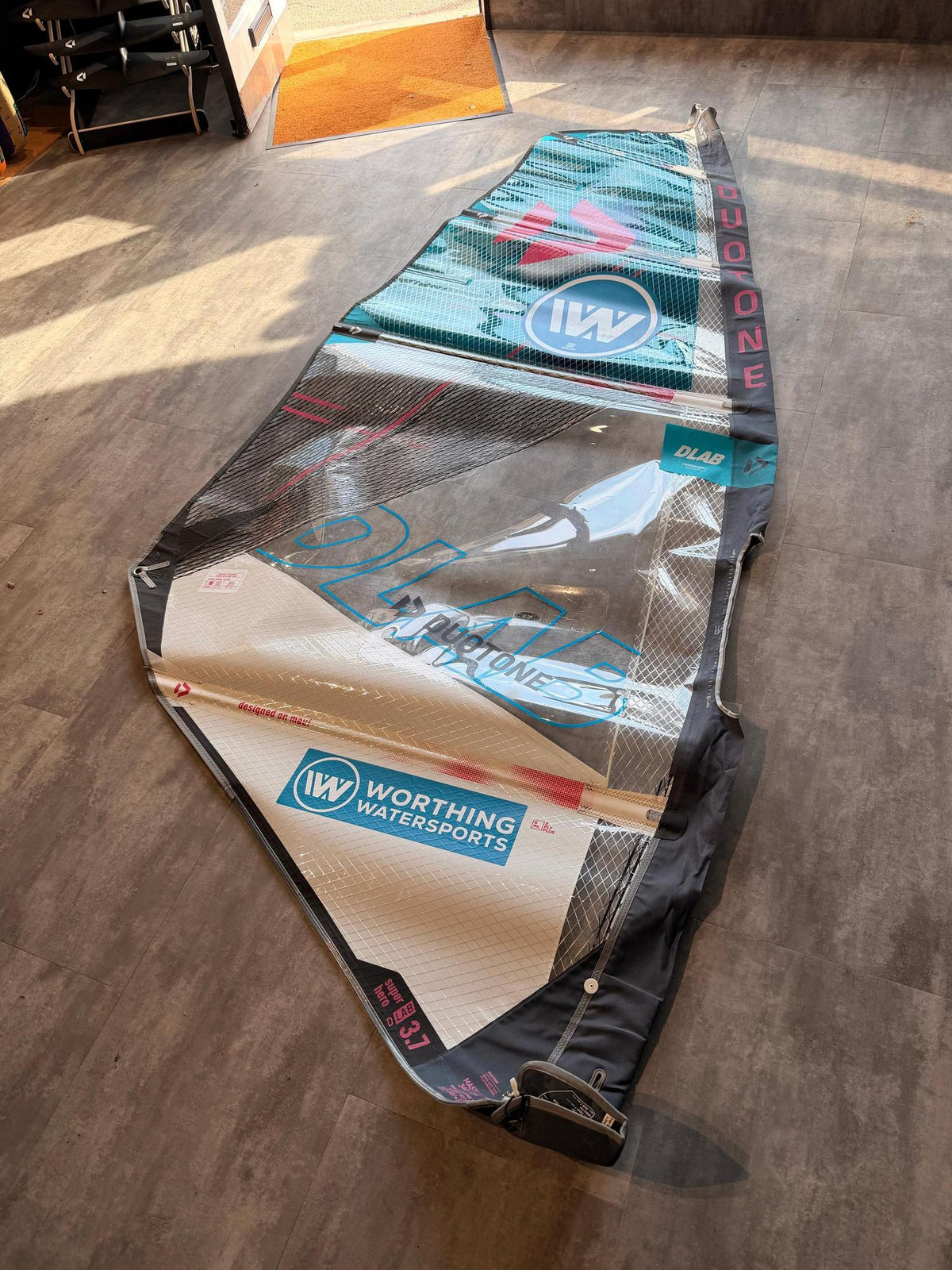 Used Duotone Super_Hero D/LAB 3.7 2026 - Windsurfing Wave Sail - Worthing Watersports -  - Sails - Duotone Windsurfing