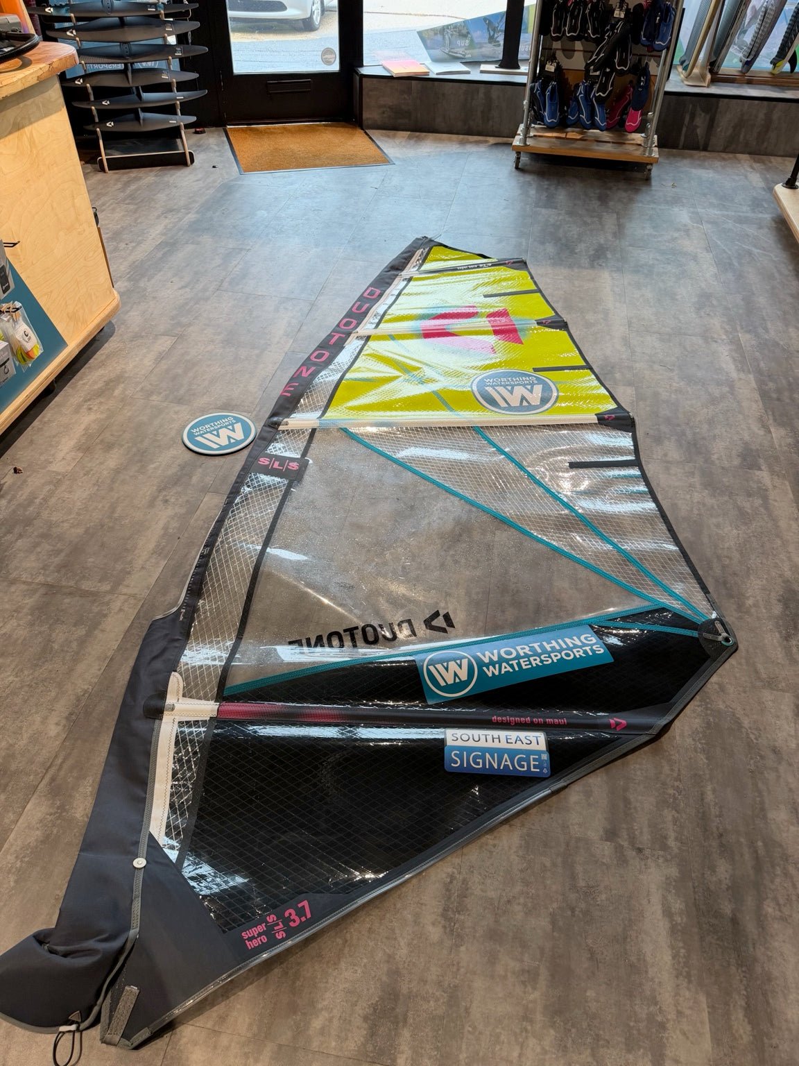 Used Duotone Super Hero SLS 2026 – 3.7m Windsurfing Wave Sail - Worthing Watersports - U-SUPER-HERO-SLS-3.7-534143 - Sails - Duotone Windsurfing