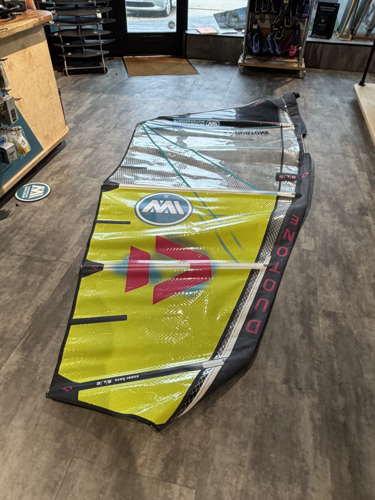 Photograph 1 of actual used Duotone Super Hero SLS 2026 4.7m wave sail
