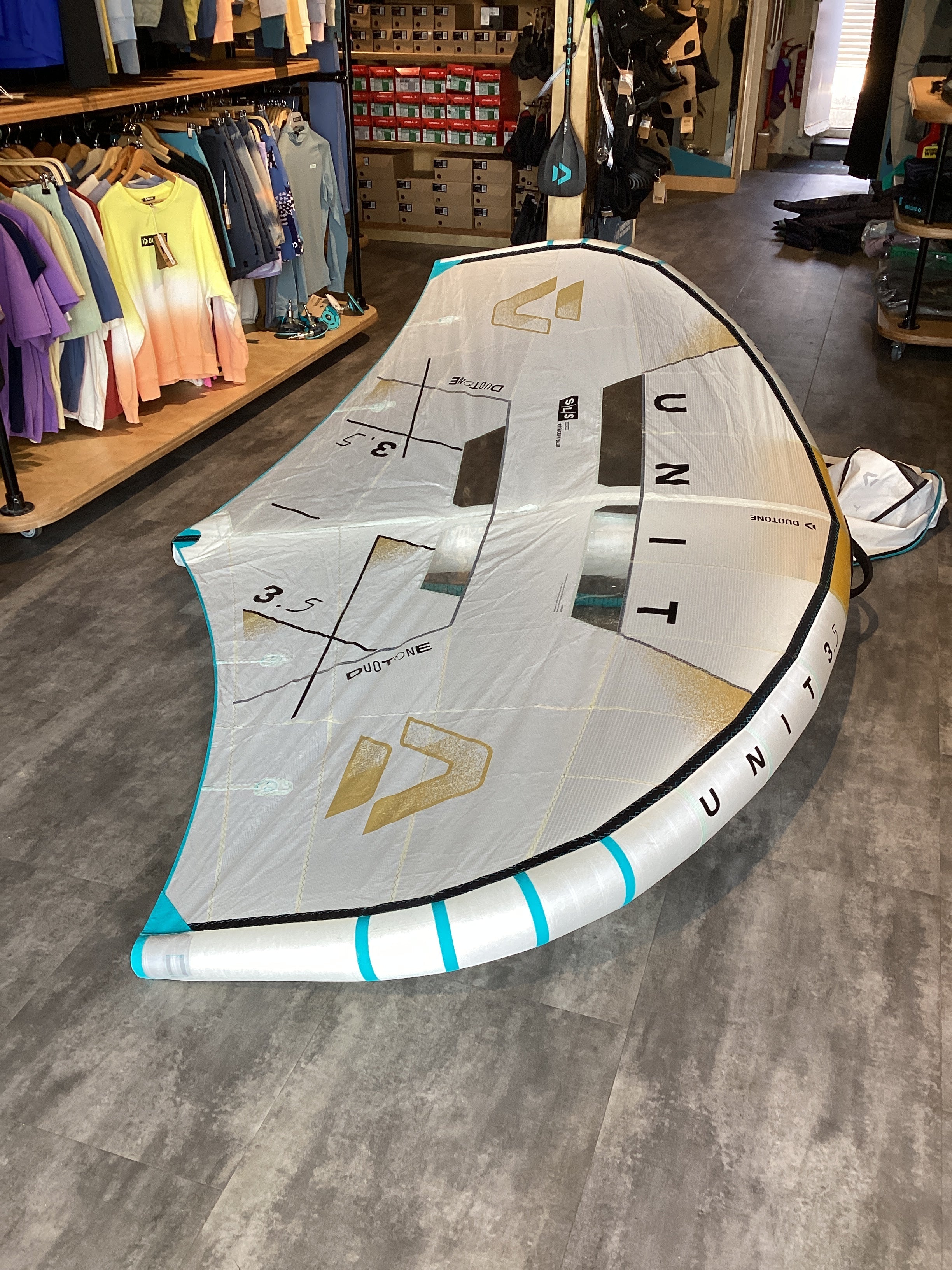 Used Duotone Unit SLS Concept Blue 2026 3.5m - Worthing Watersports - used-unit-G2 - Wings - Duotone Wing Foiling