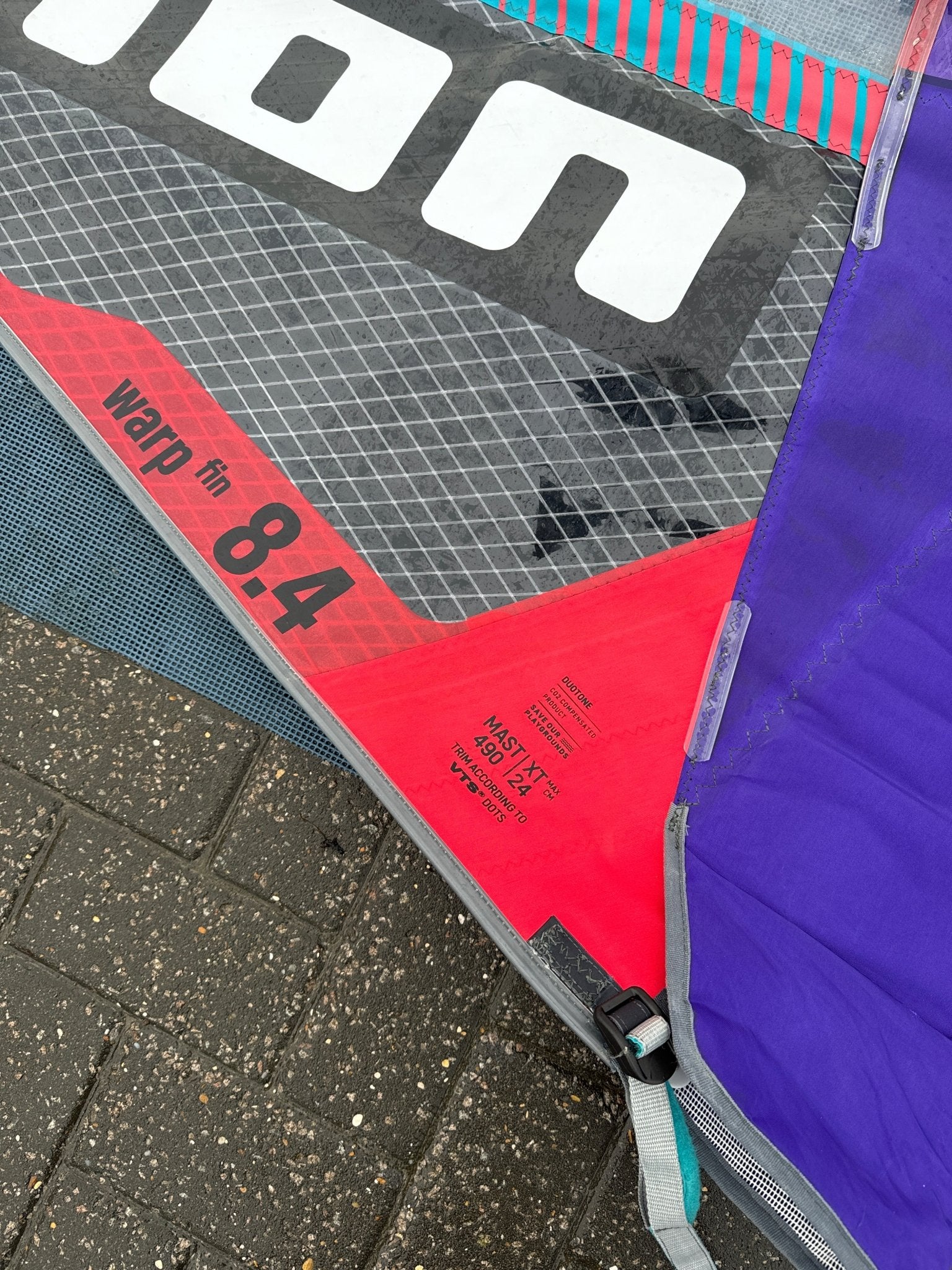 Used Duotone Warp Fin 2023 8.4 - Worthing Watersports - Windsurfing Sails - Duotone Windsurfing