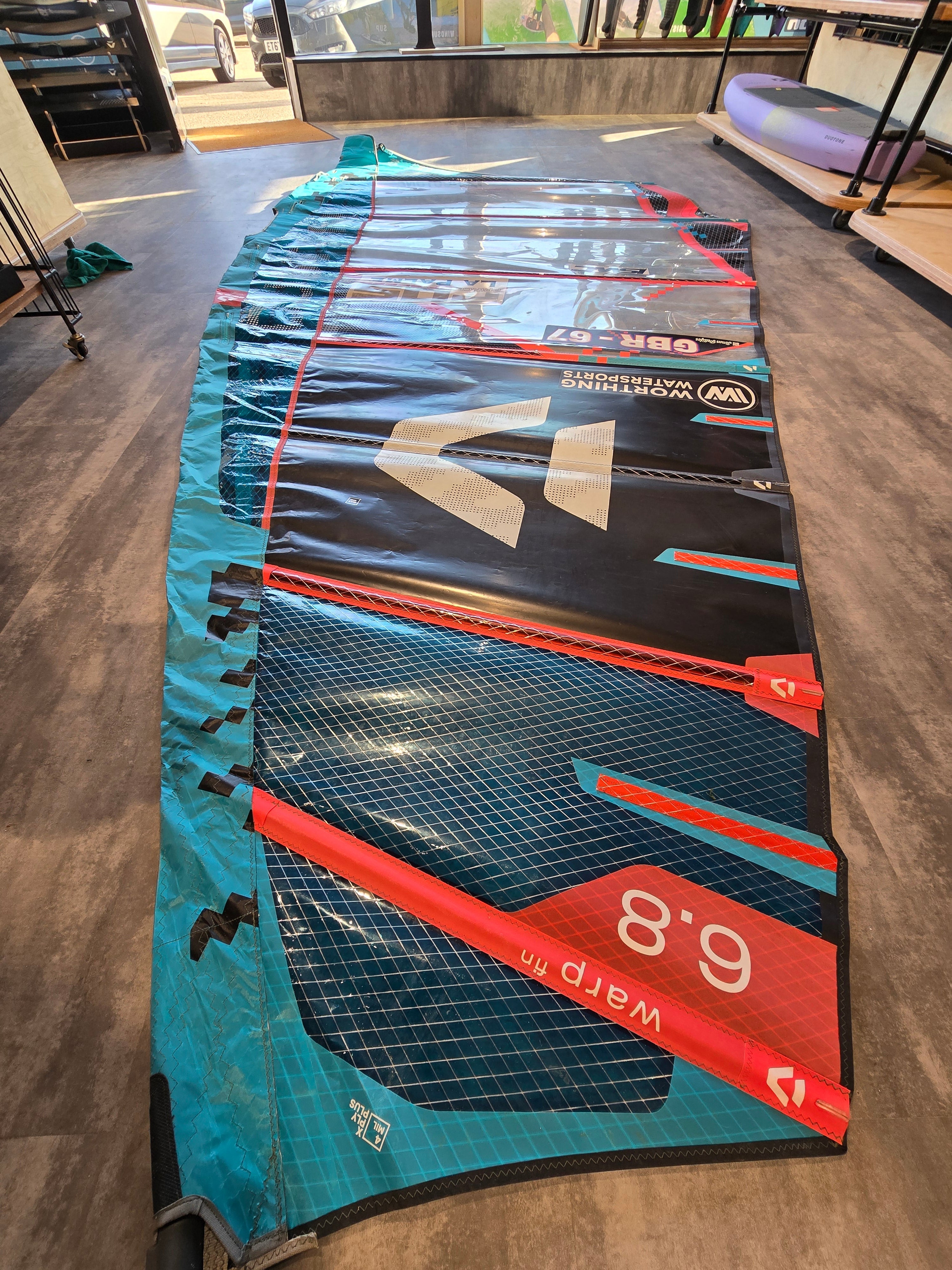 USED Duotone Warp_Fin 2025 6.8 - Worthing Watersports -  - Sails - Duotone Windsurfing