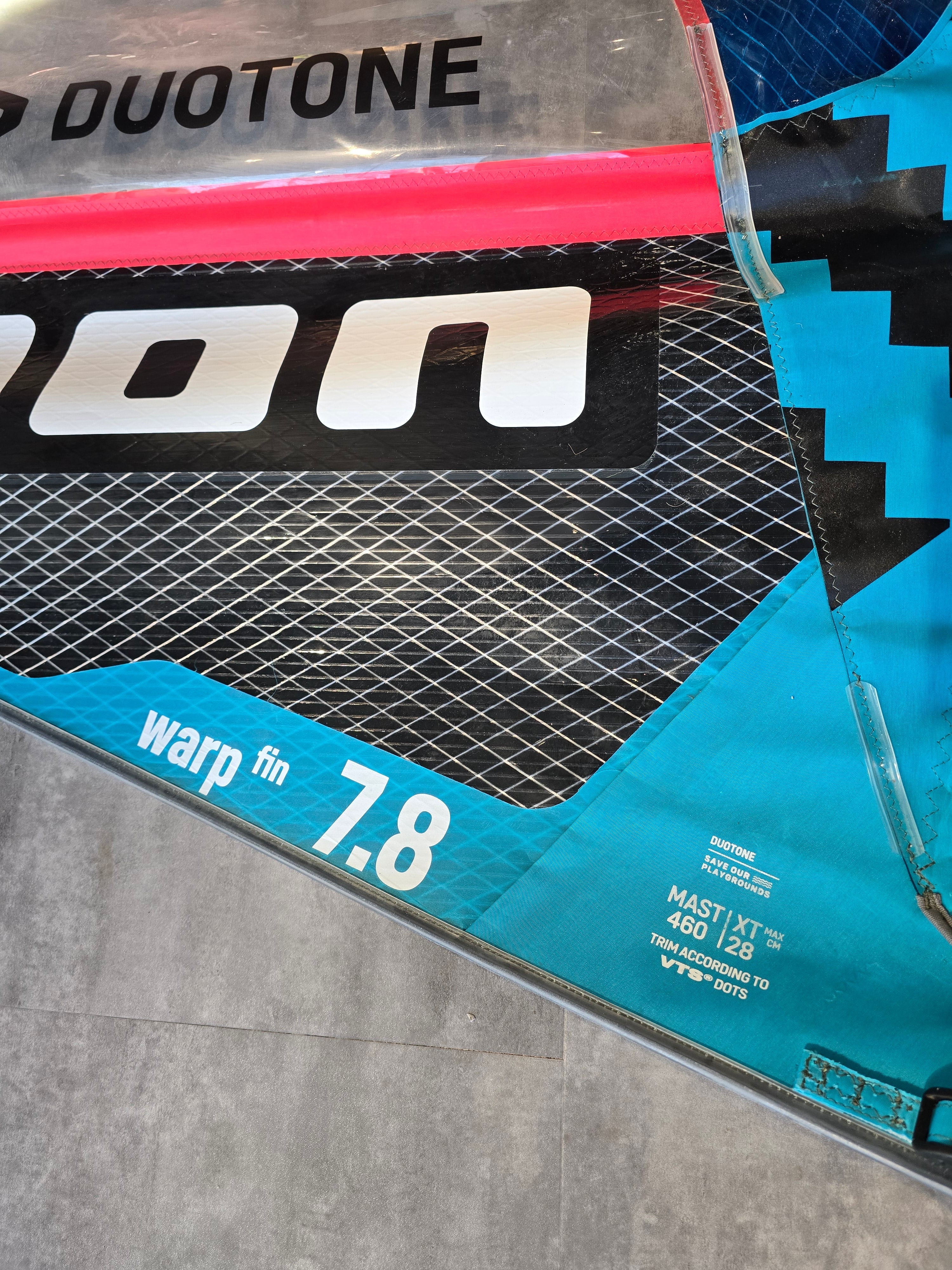 USED Duotone Warp_Fin 2025 7.8 - Worthing Watersports -  - Sails - Duotone Windsurfing