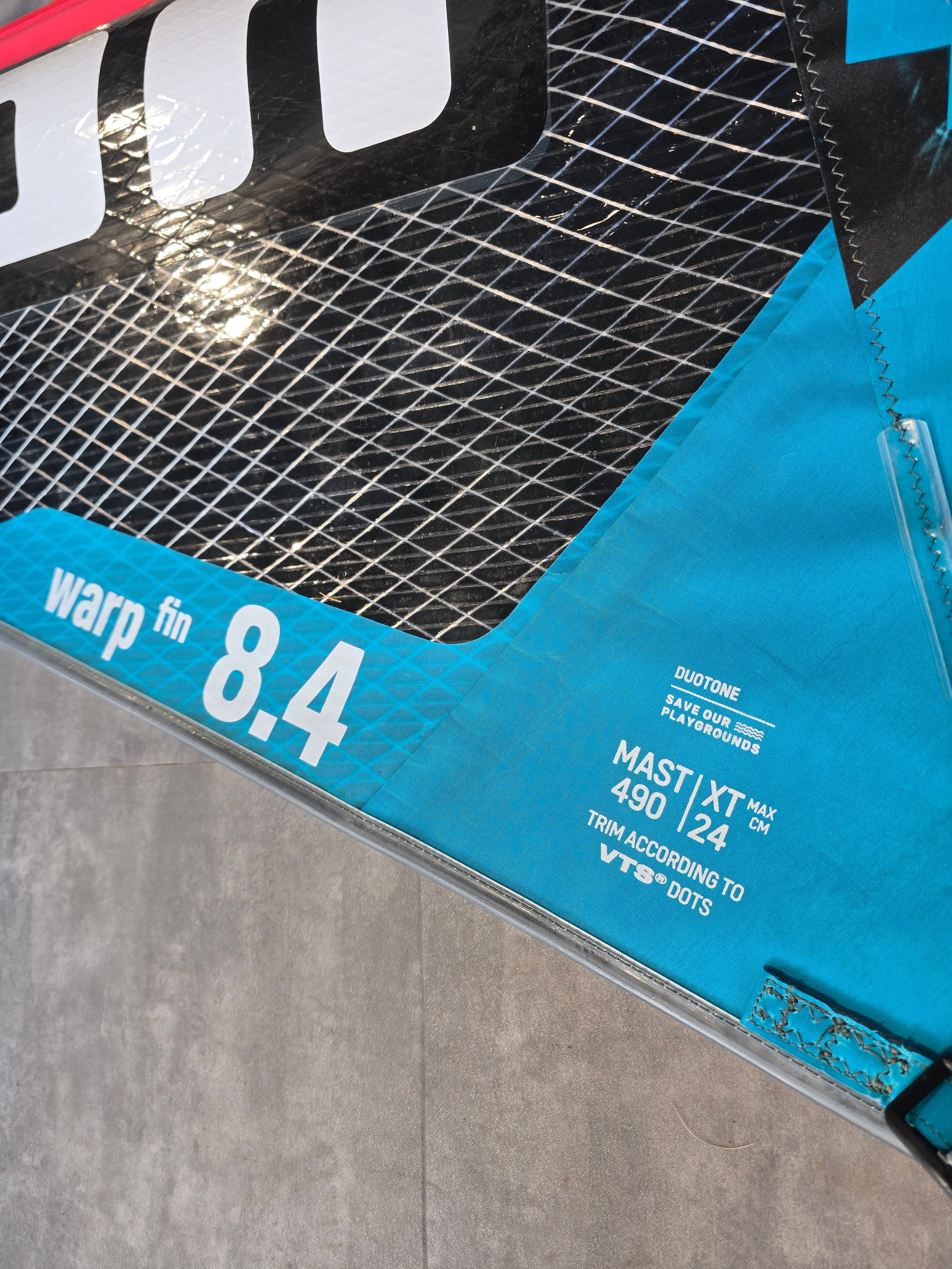 USED Duotone Warp_Fin 2025 8.4 - Worthing Watersports -  - Sails - Duotone Windsurfing