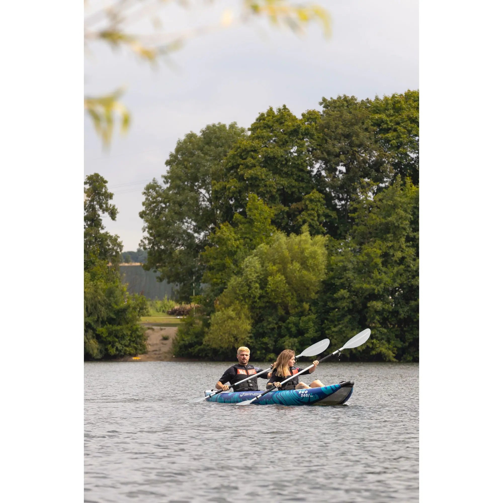 Spinera Duo 340 Package - 2 Person HDDS Kayak - 2x Paddles, Pump, Seats & Bag