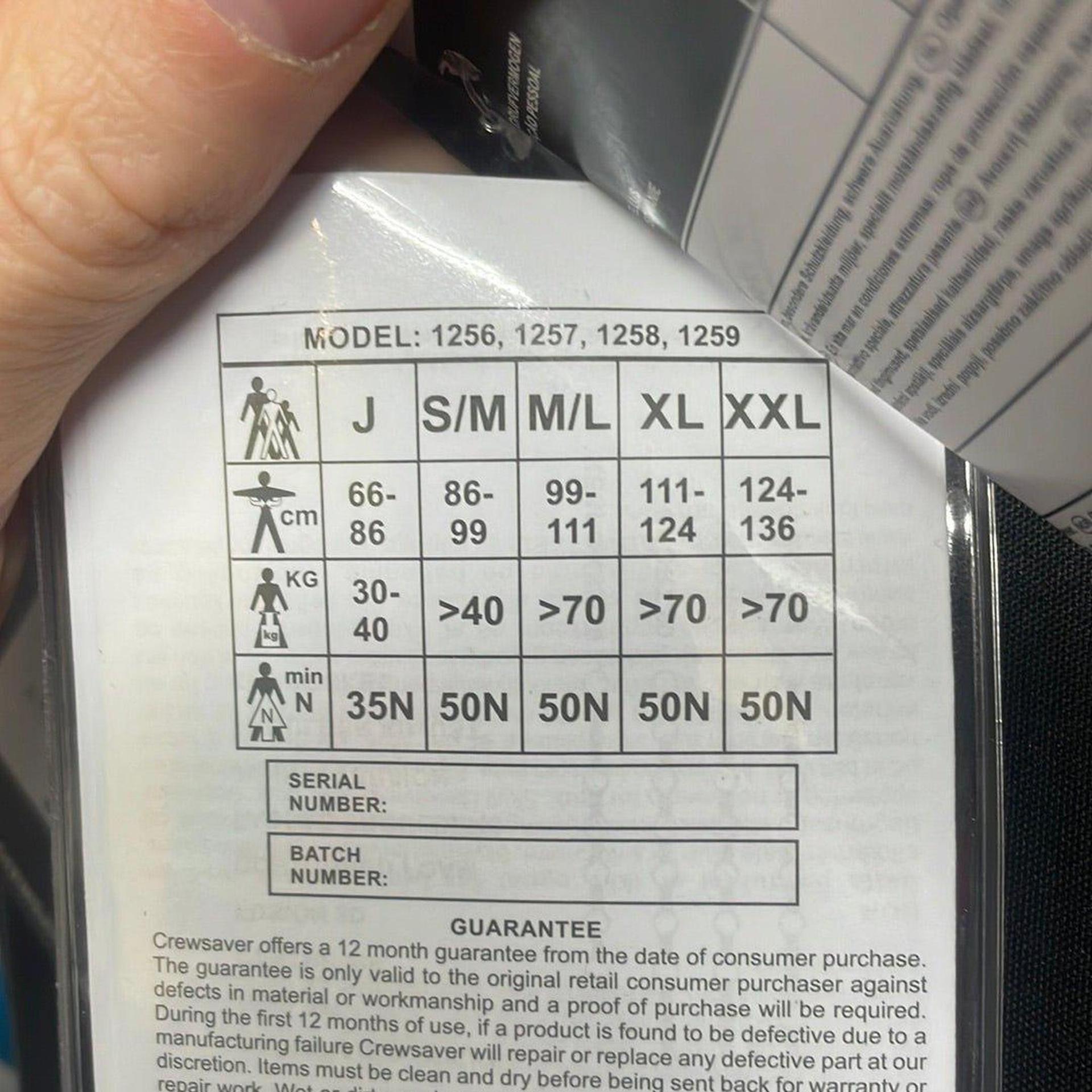 Crewsaver Pro 50N Side Zip Buoyancy Aid