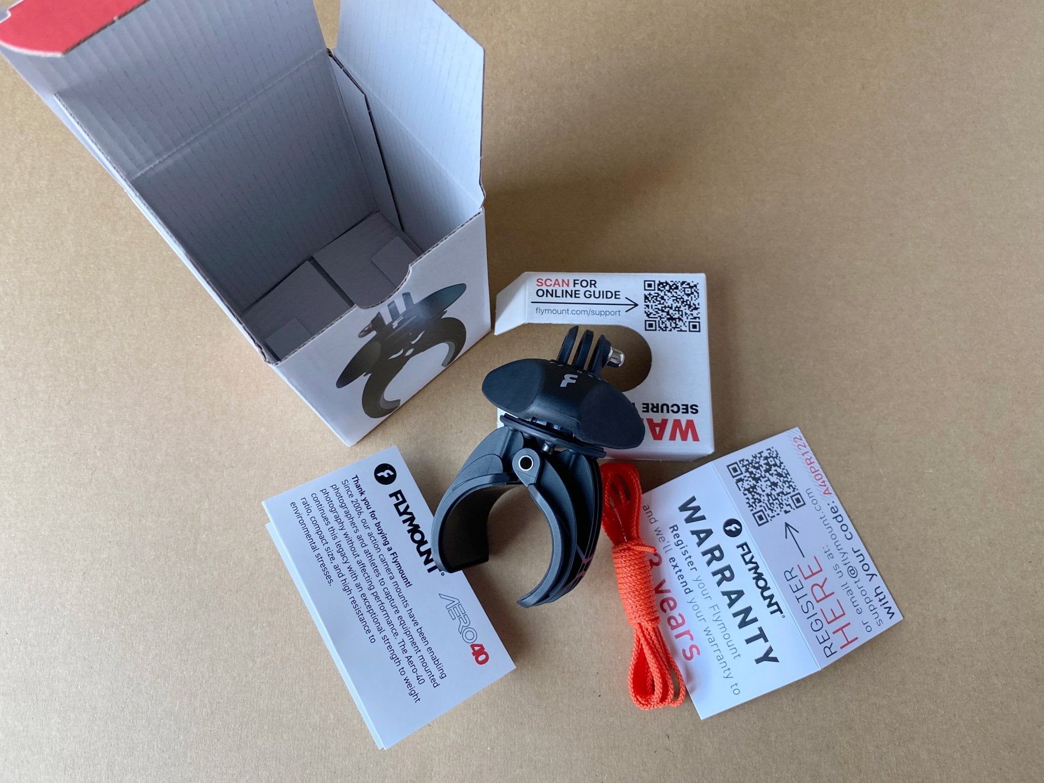 Flymount Aero-40 Ultralight Action Camera mount - Windsurfing