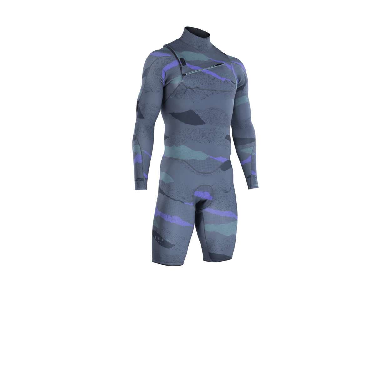 ION Men Wetsuit Seek Core 3/2 Shorty Longsleeve Front Zip
