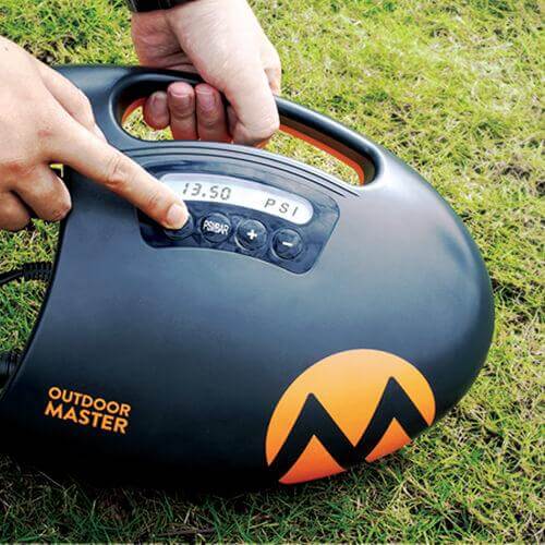 Outdoor Master SHARK II 2 Electric Stand Up Paddle Pump - 20 PSI 12v iSUP, Wing, Kite and Kayak