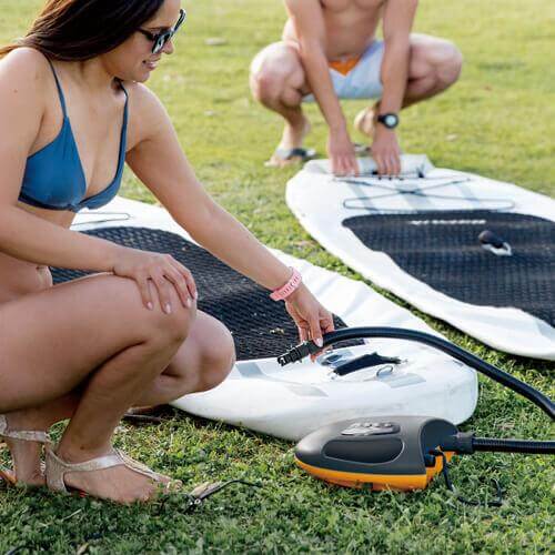 Outdoor Master SHARK II 2 Electric Stand Up Paddle Pump - 20 PSI 12v iSUP, Wing, Kite and Kayak