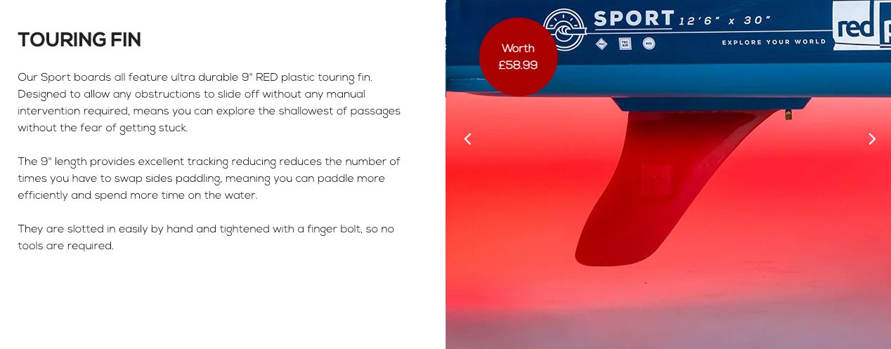 Red Paddle Co. 11'3" SPORT MSL INFLATABLE PADDLE BOARD PACKAGE