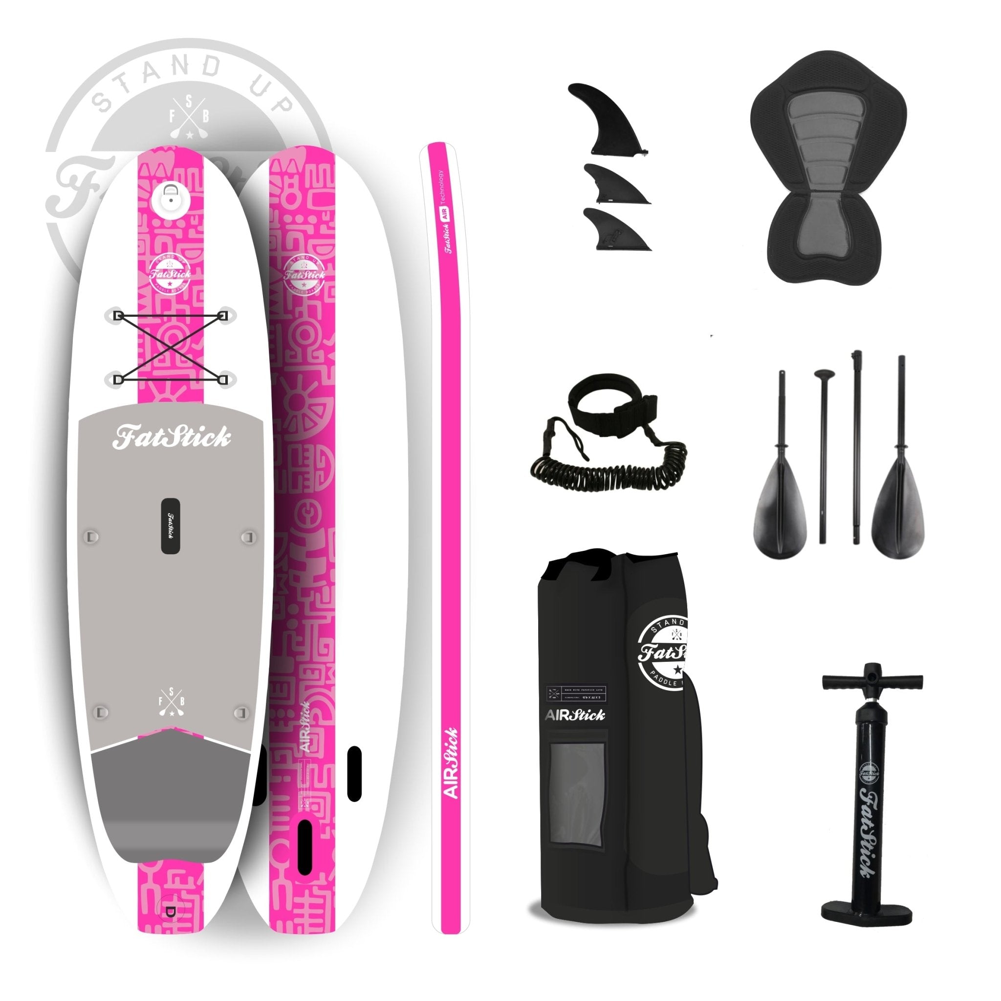 Air Stick 10’6 Inflatable Paddle Board iSUP Package - Worthing Watersports - - FatStick