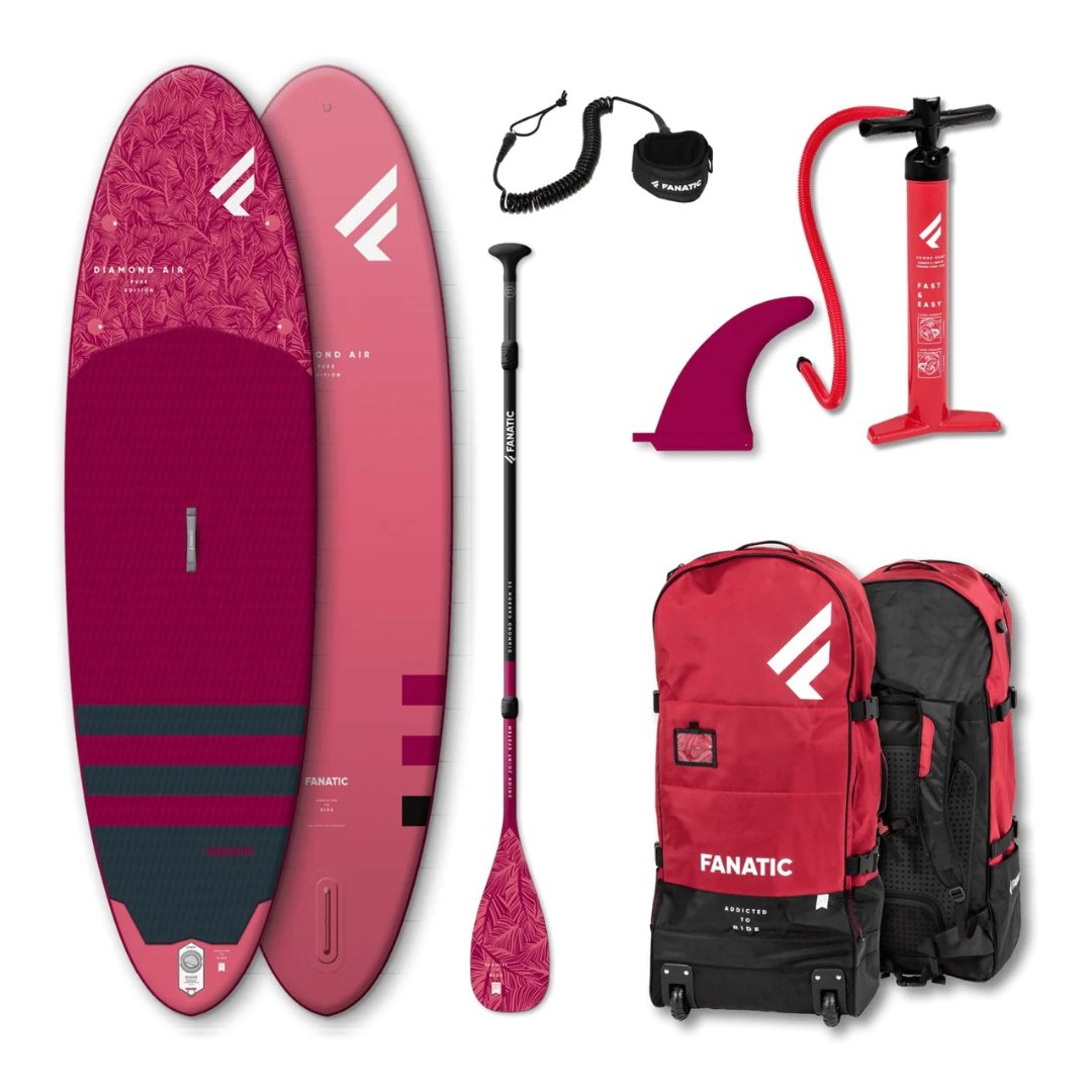 Fanatic Package Diamond Air 2022 Paddleboard - Worthing Watersports - 9008415938544 - iSUP Packages - Fanatic SUP