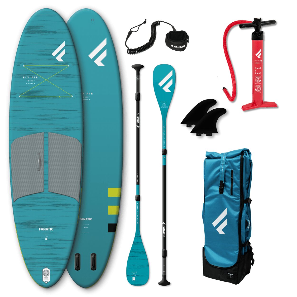 Fanatic Package Fly Air Pocket/C35 2022 iSUP Paddleboard - Worthing Watersports - 9010583004600 - iSUP Packages - Fanatic SUP