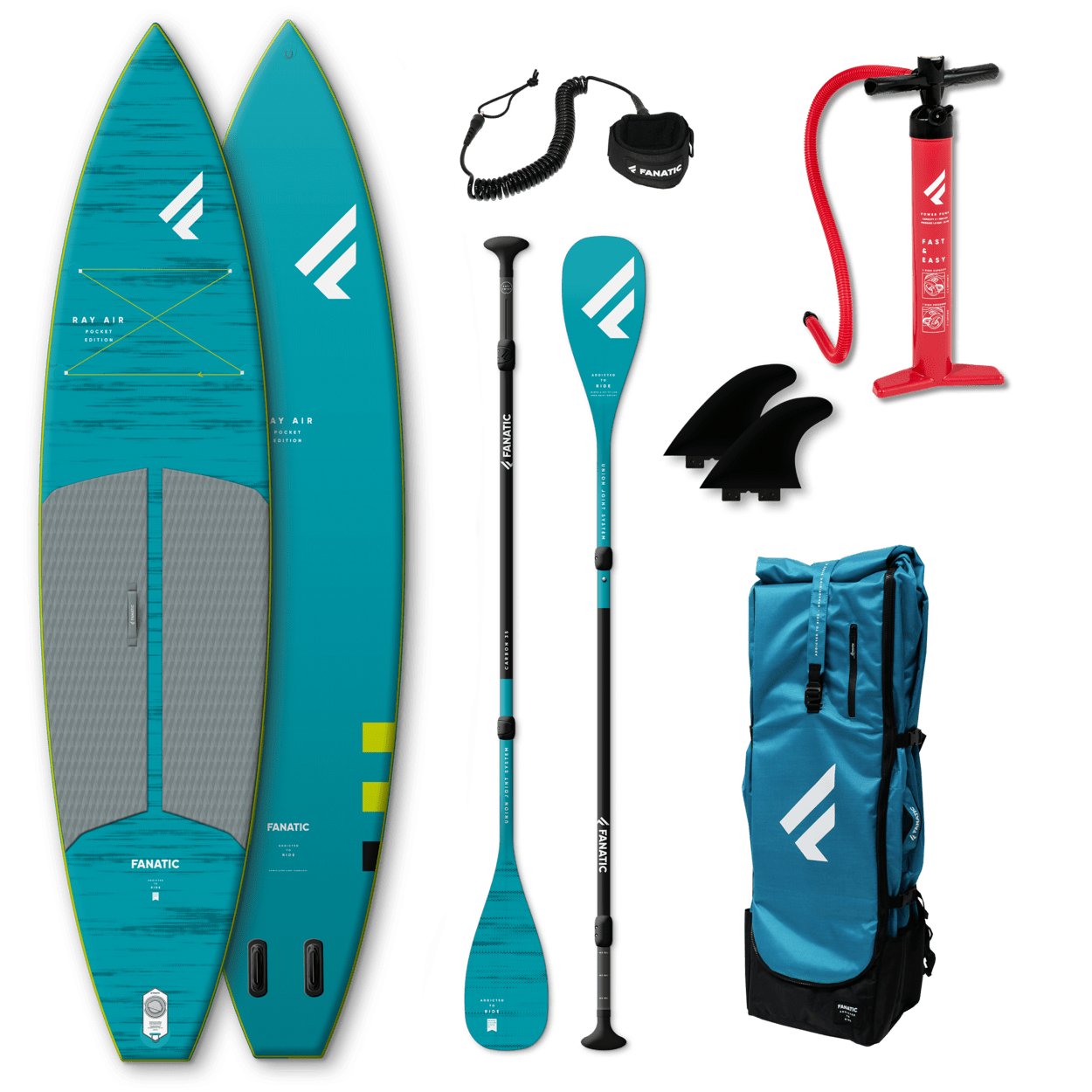 Fanatic Package Ray Air Pocket/C35 2022 iSUP Paddleboard - Worthing Watersports - 9010583014661 - iSUP Packages - Fanatic SUP