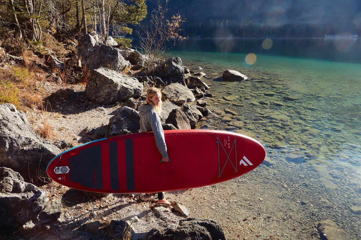 Fanatic Package RED Fly Air / Pure 2022 iSUP Paddleboard - Worthing Watersports - 9010583015675 - iSUP Packages - Fanatic SUP