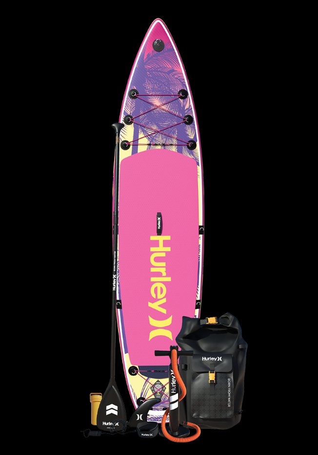 Hurley ApexTour Malibu Inflatable Paddleboard Set | 11′ 8″ Long - Worthing Watersports - HUR2007 - Hurley Paddleboards