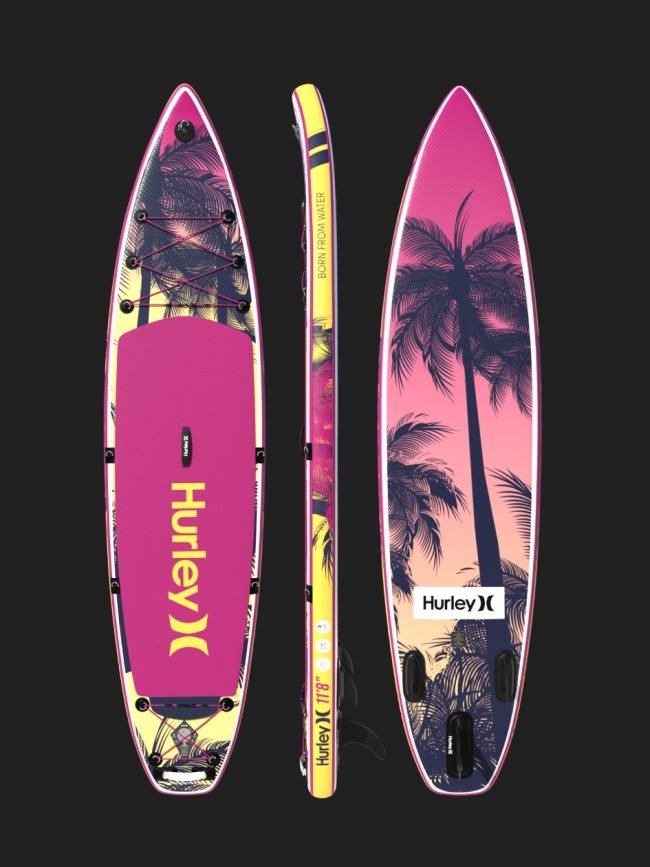 Hurley ApexTour Malibu Inflatable Paddleboard Set | 11′ 8″ Long - Worthing Watersports - HUR2007 - Hurley Paddleboards
