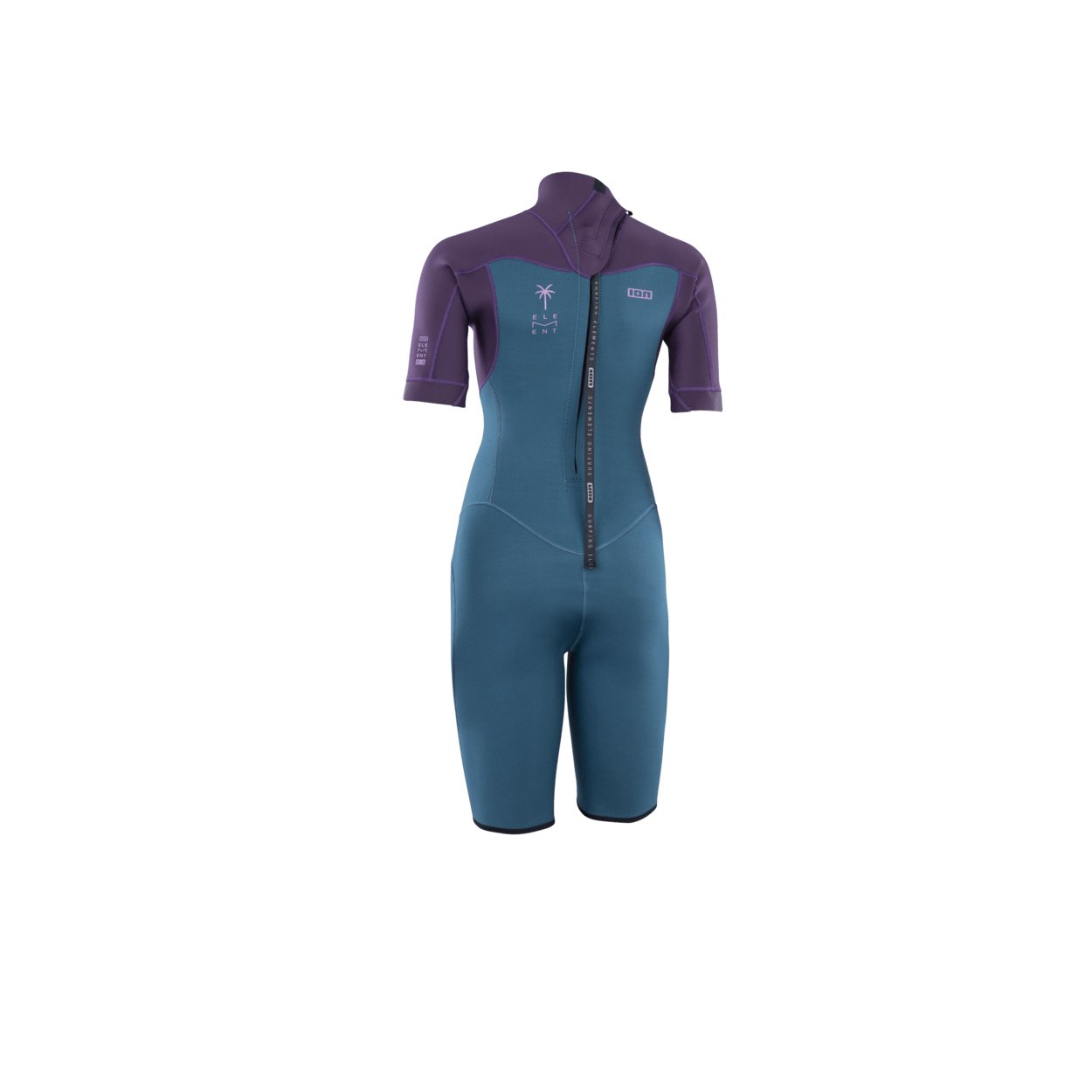 ION Women Wetsuit Element 2/2 Shorty Shortsleeve Back Zip 2024 - Worthing Watersports - 9010583172842 - Wetsuits - ION Water