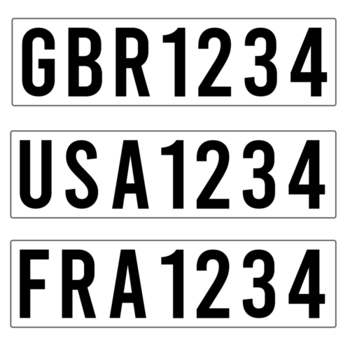 South East Signage IFCA International Specification Sail Numbers Pair (Techno 293 + Raceboard + RSX) - Worthing Watersports - SES-01-International-Spec-1 - Sail Sticker - South East Signage