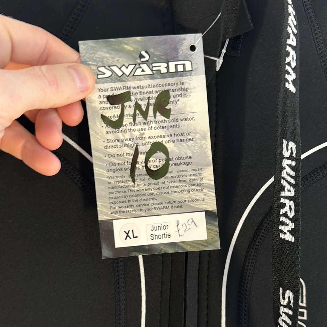 Swam 3/2 junior shortie size 10 - Worthing Watersports - Wetsuits - Swarm