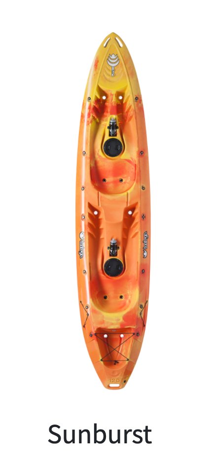 Tootega PULSE 120 Double Tandem Kayak - Worthing Watersports - Kayaks - Tootega