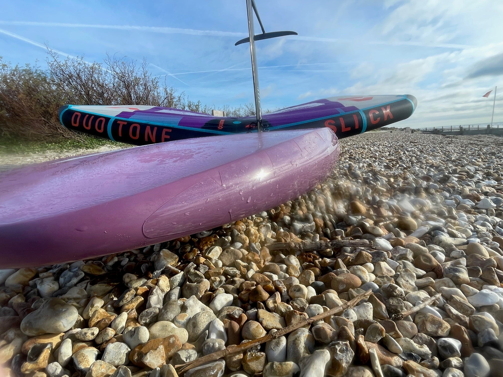 Wing Foil, Windsurf and Paddle Board Custom / Clear Rail Stone Chip Protectors - Worthing Watersports - Boards - South East Signage