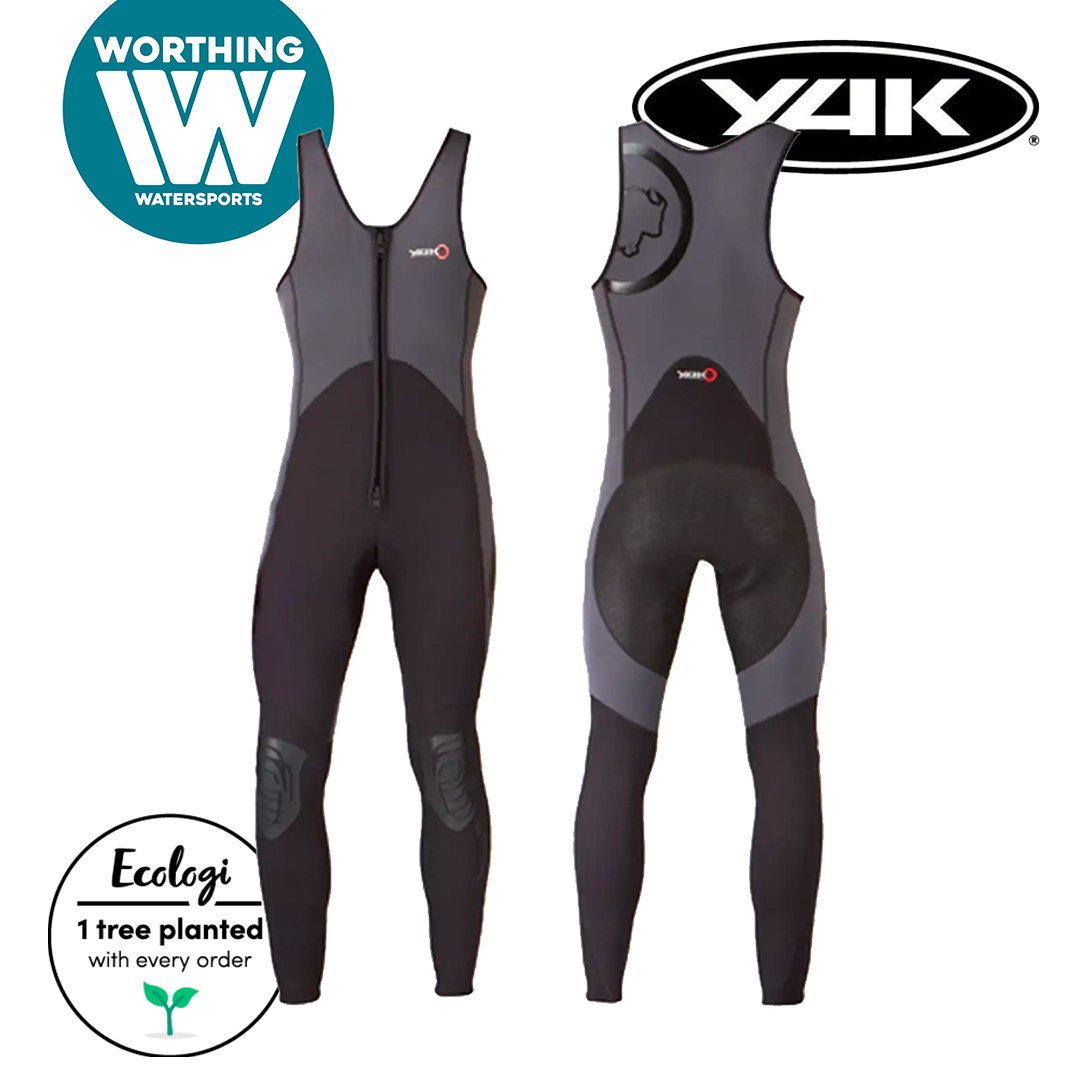 YAK FRONT ZIP 3MM MEN'S LONG JOHN WETSUIT - Worthing Watersports - 5403-A-S - Wetsuits - YAK